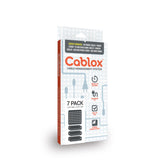 Cablox 7 Pack Bundle Premium Cable Management Adhesive Cord Organizer Universal Cable Fit - Prism One