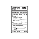 Radiance LED Bulb B35 5W Soft White E12 2700K 500 Lumens Frosted Glass Dimmable - Prism One