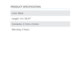 20 AWG DC Power Extension X1 39.37in - Prism One
